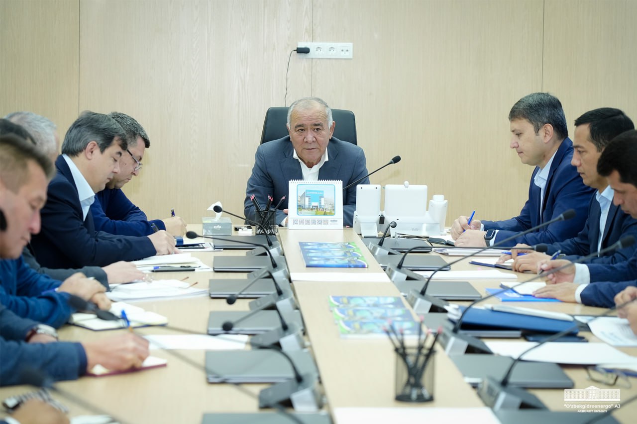 Совещание в “O‘zbekgidroenergo”: искусственный интеллект как драйвер эффективности отрасли